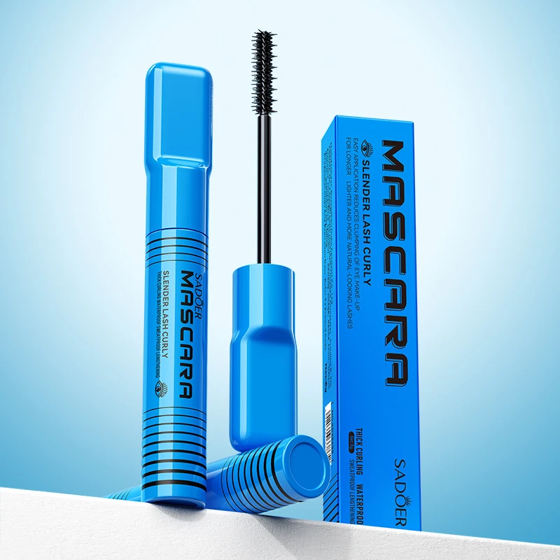 

SADOER Waterproof Curling Mascara Thick Long Smudge-proof Tools Plump Long-lasting Makeup Curling Makeup Large Eye Encrypte T6V1