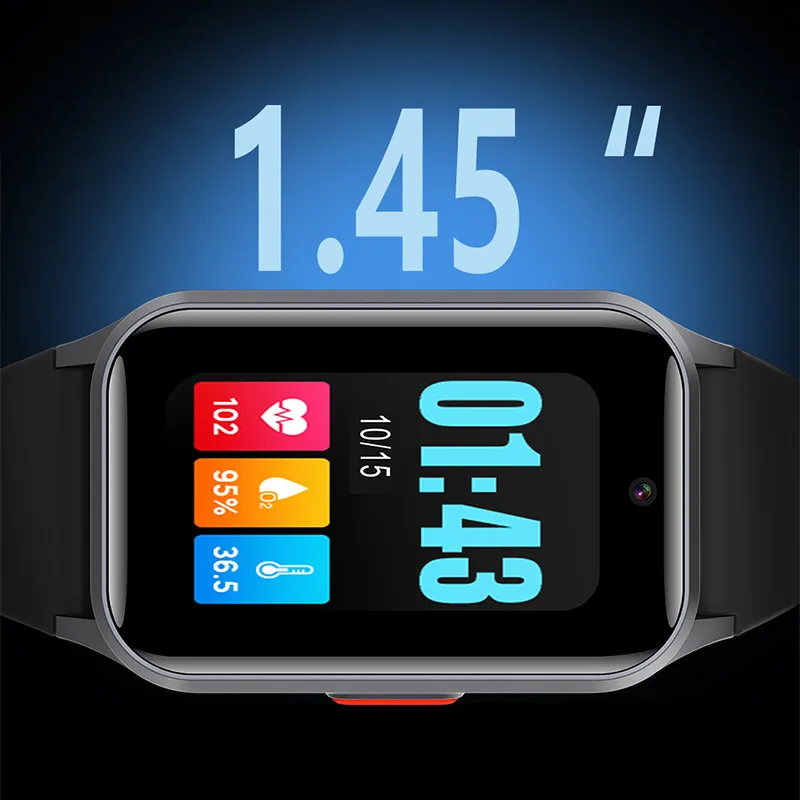 GPS Tracking Elderly Kids Smart Watch With SOS Button 4G Video Call Heart Rate Monitor Anti-Lost Fall Detection Waterproof Watch