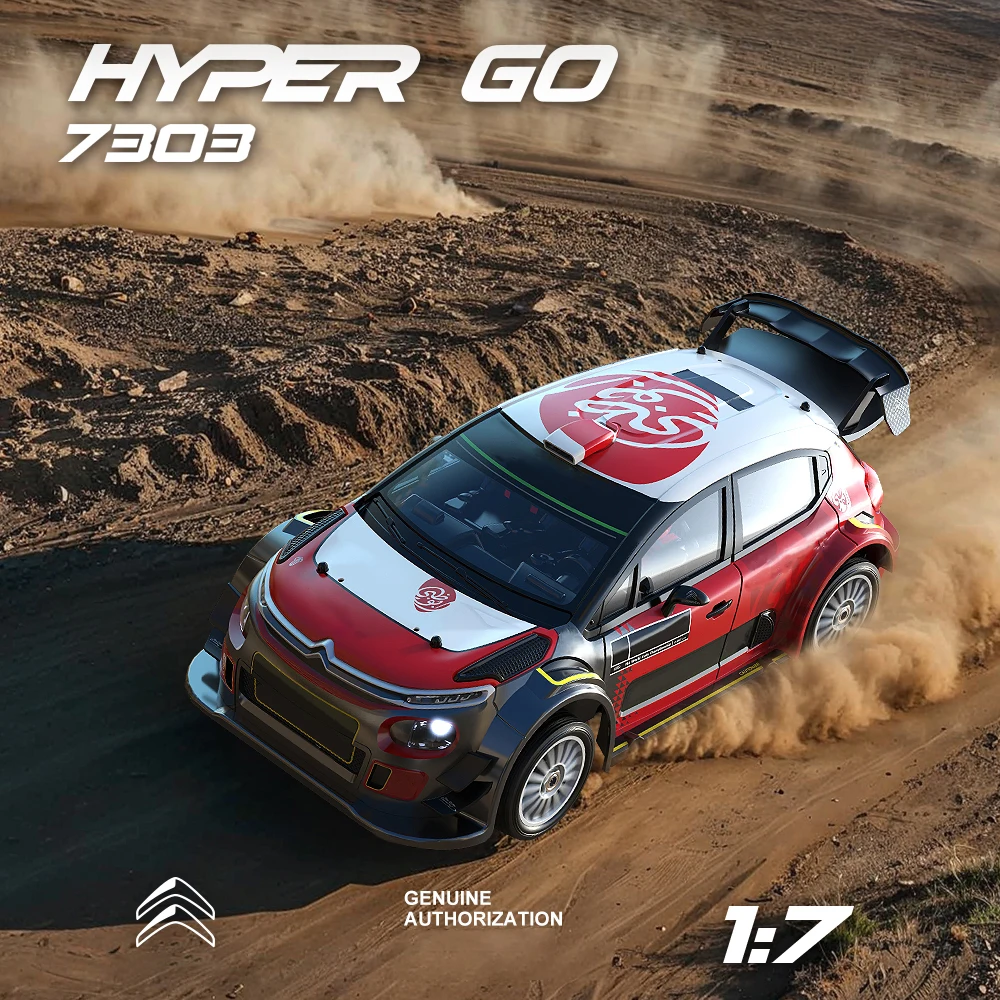 Mjx hyper 1/7 carro rc sem escova 7303 carros de corrida de controle remoto 60 km/h c3 simulação de alta velocidade veículo off-road brinquedos para adultos