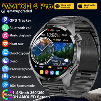 For Huawei Smart Watch Men Watch 4 Pro AMOLED HD Screen Bluetooth Call NFC Health Monitoring Smartwatch 2024 New Watch GT 4Pro