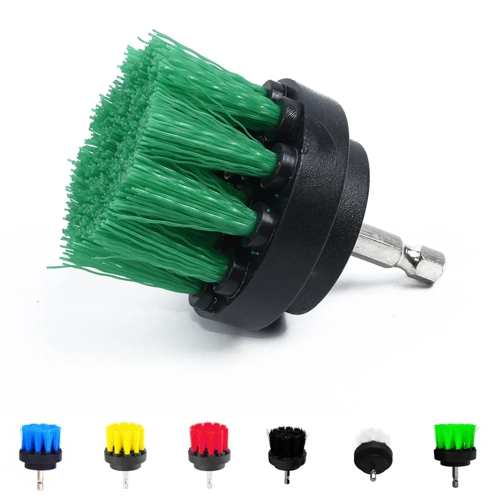 2In 50mm Electric Drill Brush Polisher Cleaner Brush All Purpose Cleaner Auto Tires Cleaning Tools For Tile Bathroom Kitchen