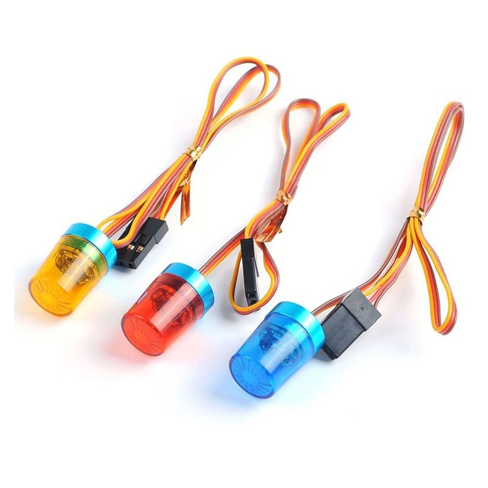 Car Led Flash Lights Police OD 9MM Multi-Function 360 Degree Rotating Flashing Lamp for 1:10 RC Off Road Car 1:14 Tamiya Tractor