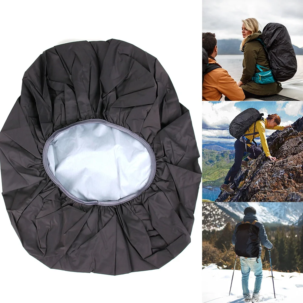 Cubierta de lluvia portátil con estampado de oso para mochilas, accesorios impermeables grandes a prueba de polvo para exteriores, Camping, senderismo, escalada, 20-70L