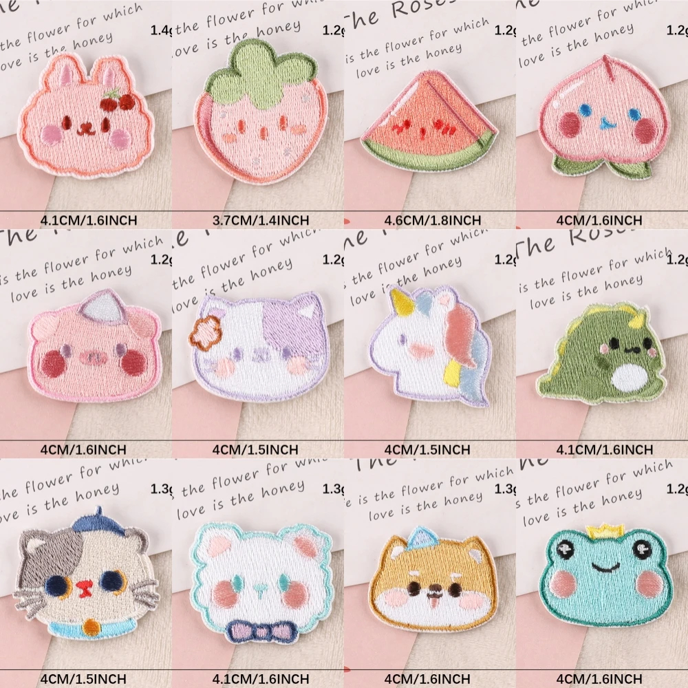 

Self - adhesive Computer-Embroidery Patches DIY Lovely Badges Clothing Accessories Decoration