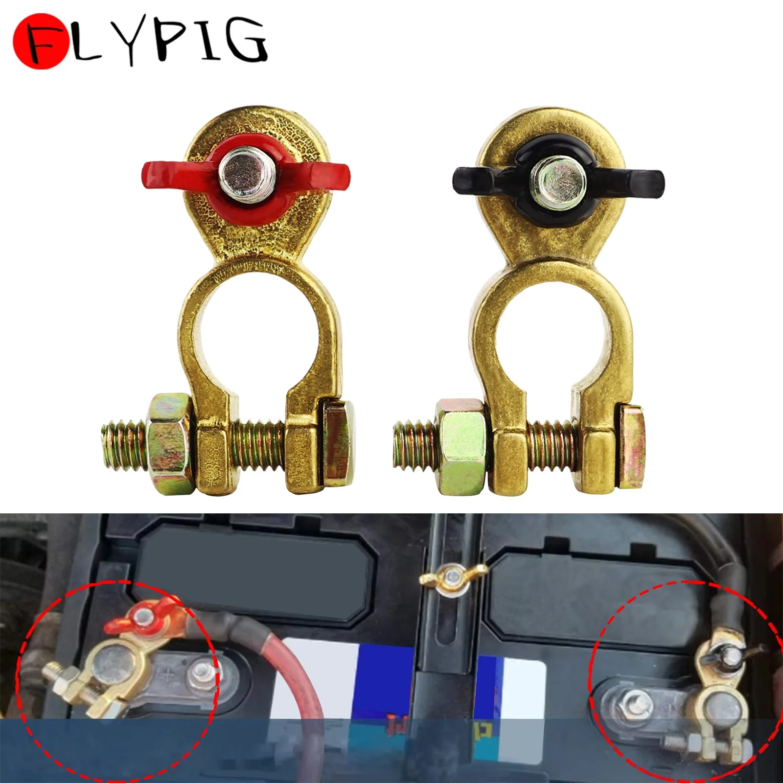 

Зажимы для автомобильного аккумулятора, разъем, зажим для аккумулятора, автомобильный быстроразъемный зажим для аккумулятора, латунный разъем