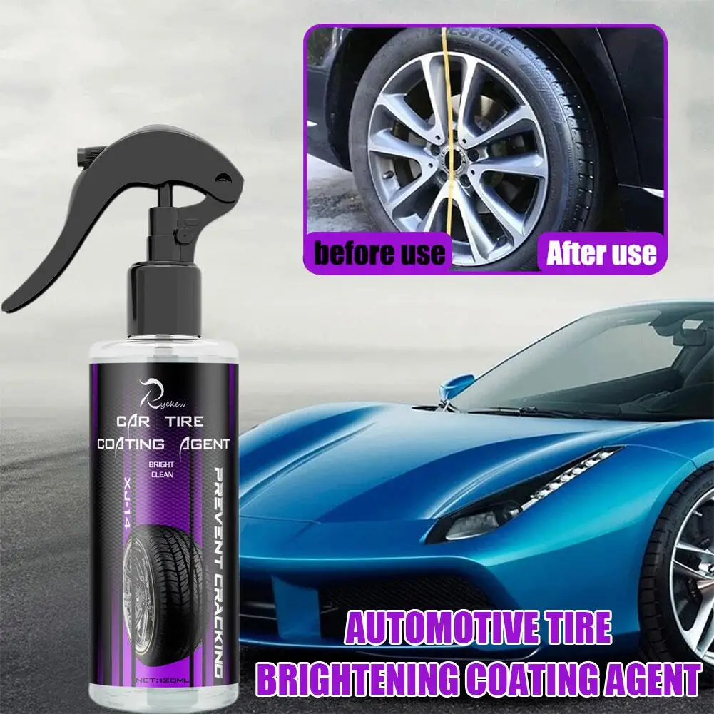 Spray éclaircissant pour voiture, revêtement brillant, plastique, agent de roue en caoutchouc, polissage automatique, dominagrodetailing, D5B5