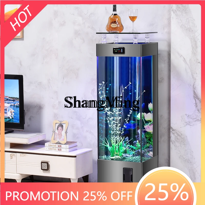 

CL fish tank ecological lazy water-free small and medium living room household aquarium