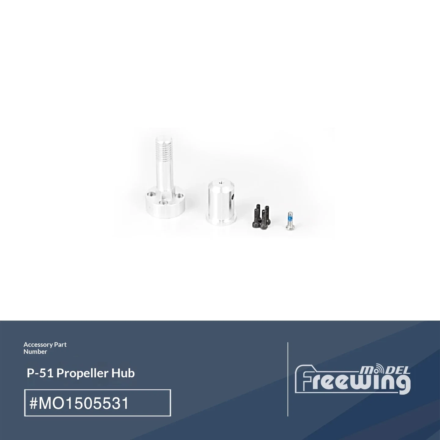 Freewing Flightline 1600mm P-51 Mustang Accessories (2) Propeller Light Assembly Screw Connection Steel Wire Machine Wheel Cable image 3