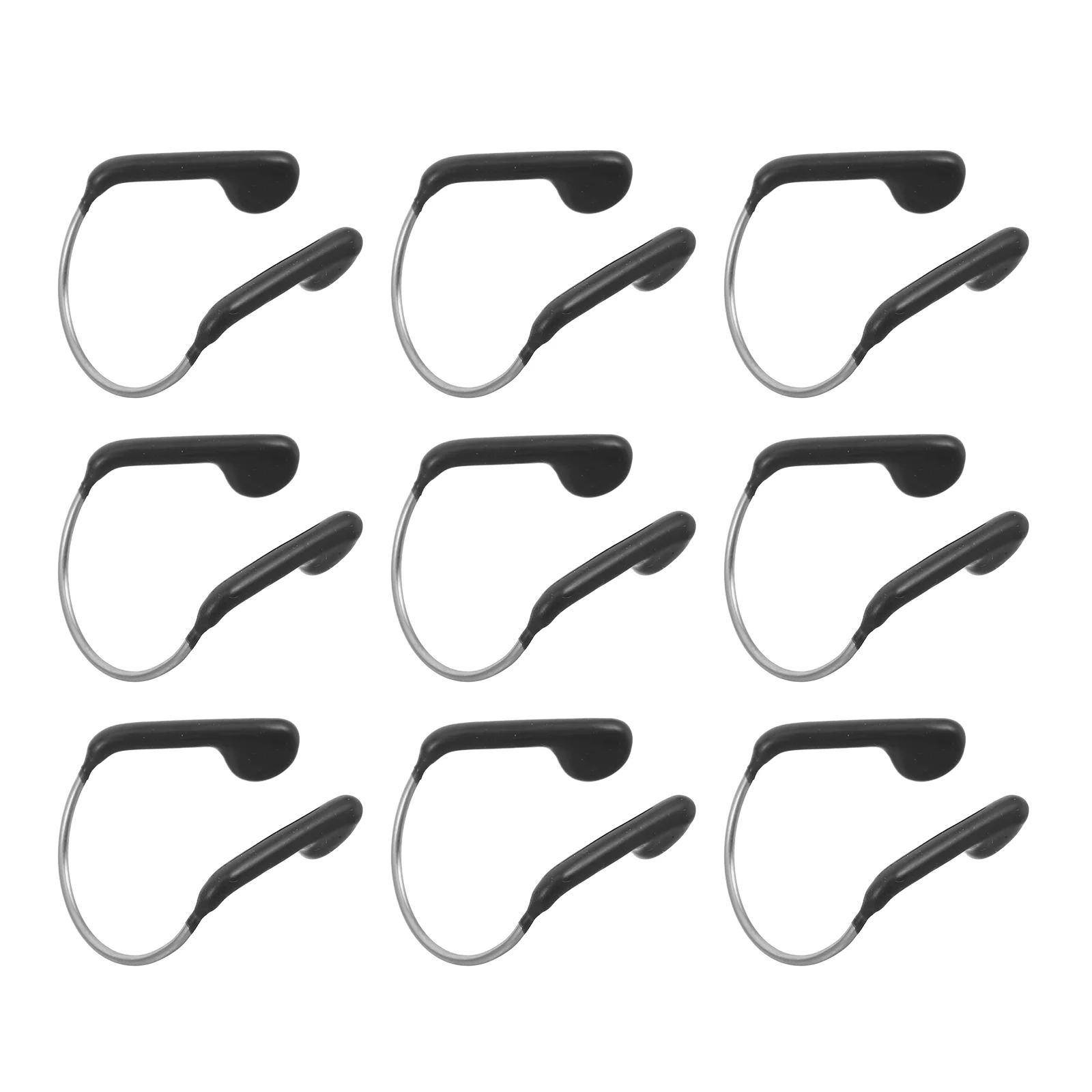 

Waterproof Pool Nose Plugs Swimming Clip for Unisex Dark Grey Rubber and Steel Wire Men Women