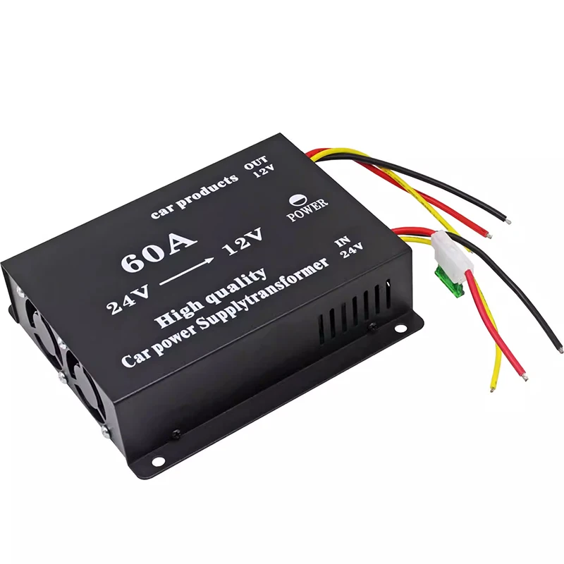 

24V to 12V Step-Down Converter High-Power Truck Image Modification Navigation Vehicle Transformer Power Supply