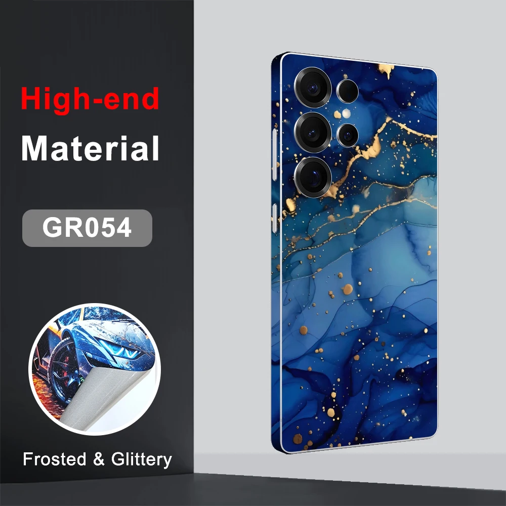 CASEKiTTY الجلد التفاف ل غالاكسي S25 S24 الترا ملصق سامسونج S23 الخلفي فيلم S22 زائد واقية ملصق مائي الغطاء الخلفي حامي الشاشة #3