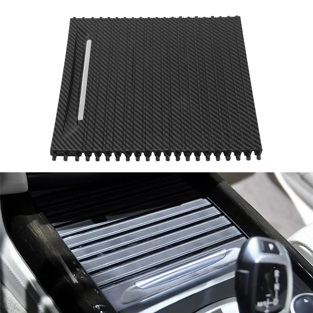 BAAA-автомобильная внутренняя центральная консоль, рулонная шторка, держатель для чашки, раздвижные аксессуары для рулонных штор для BMW X5 X6 F15 F16 2013-2019