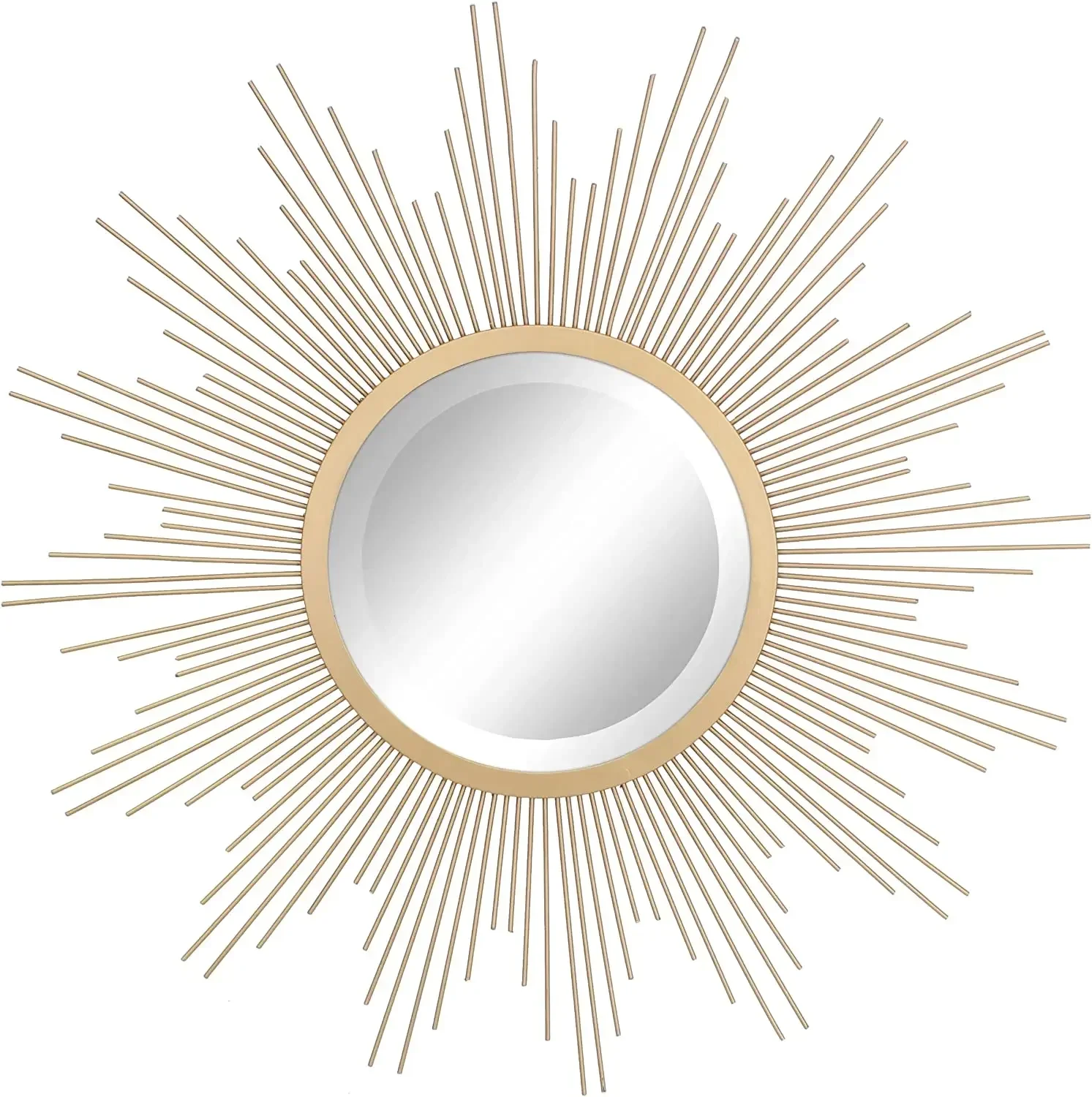 Sunburst Wall Decorative Mirror Gorgeous Rustic Farmhouse Accent Entry Mirror for Living Room Renovation
