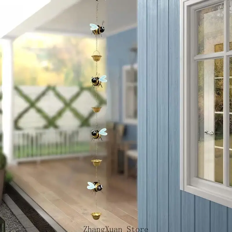Hängende Regenkette für den Außenbereich für die Freien Exquisite Bienen-Regenkette 3XUF – Detail 5