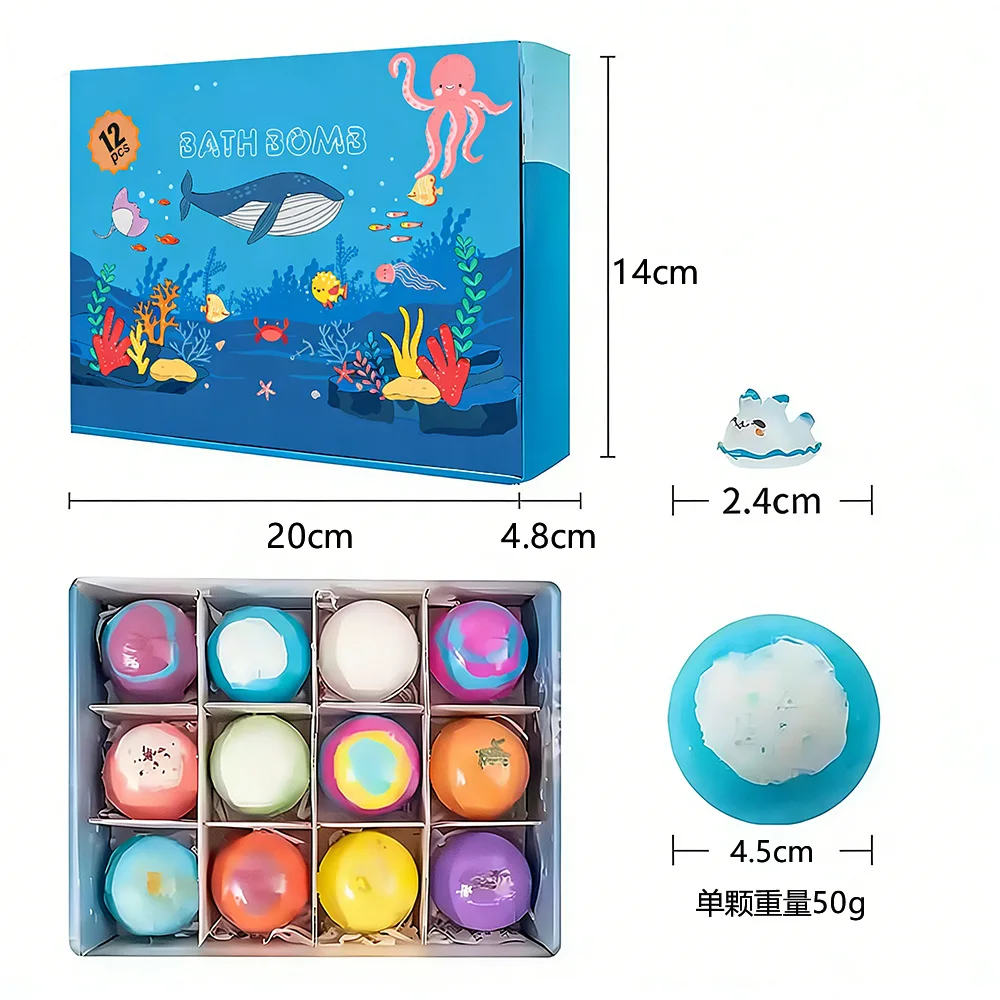 Niedliche Spielzeuge in Badebomben für Kinder & Kleinkinder, Sprudelndes Schaumbad-Geschenkset, Sichere Badekugeln für Kinder, Ideales Geburtstagsgeschenk