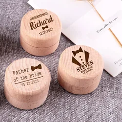 Personalized Best Man Cufflinks Box Wedding Party Favor Groomsmen Gift Engraved Cufflinks Box Custom Best Man Gifts