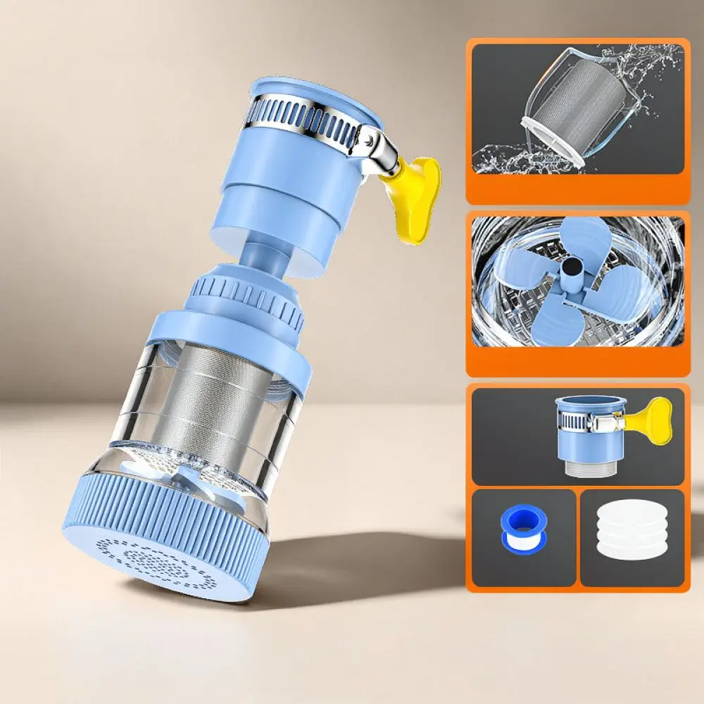 Kitchen Tap Filter Head Universal Rotating Sprayer Anti Splash Extension Attachment For Sink Water Saving