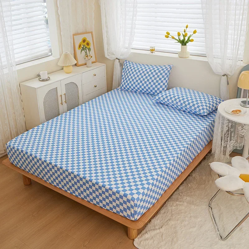 JFLEGAL Bed Mattress Cover Bedspread Protection Cover Cartoon Bed Cover 1.5m/1.8m Anti Slip and Dustproof Housses De Matelas