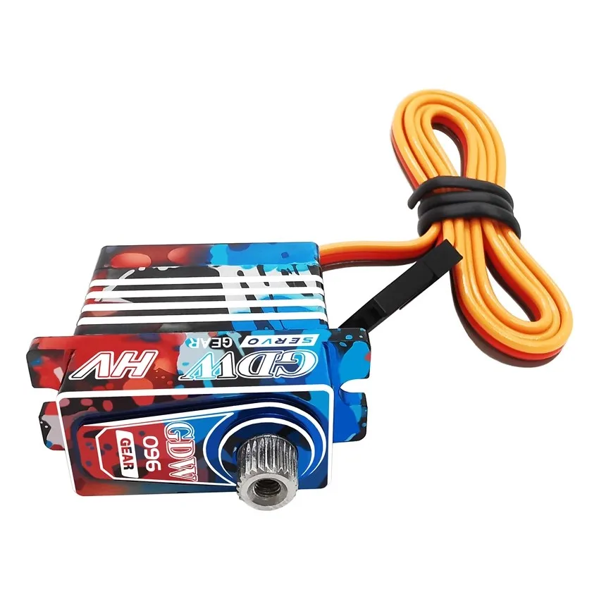 Gdw ds096 4.5kg 0.06sec alta velocidade à prova dwaterproof água ipx8 20g metal completo hv digital coreless micro servo para 1/8 1/10 rc carro trx4 robô