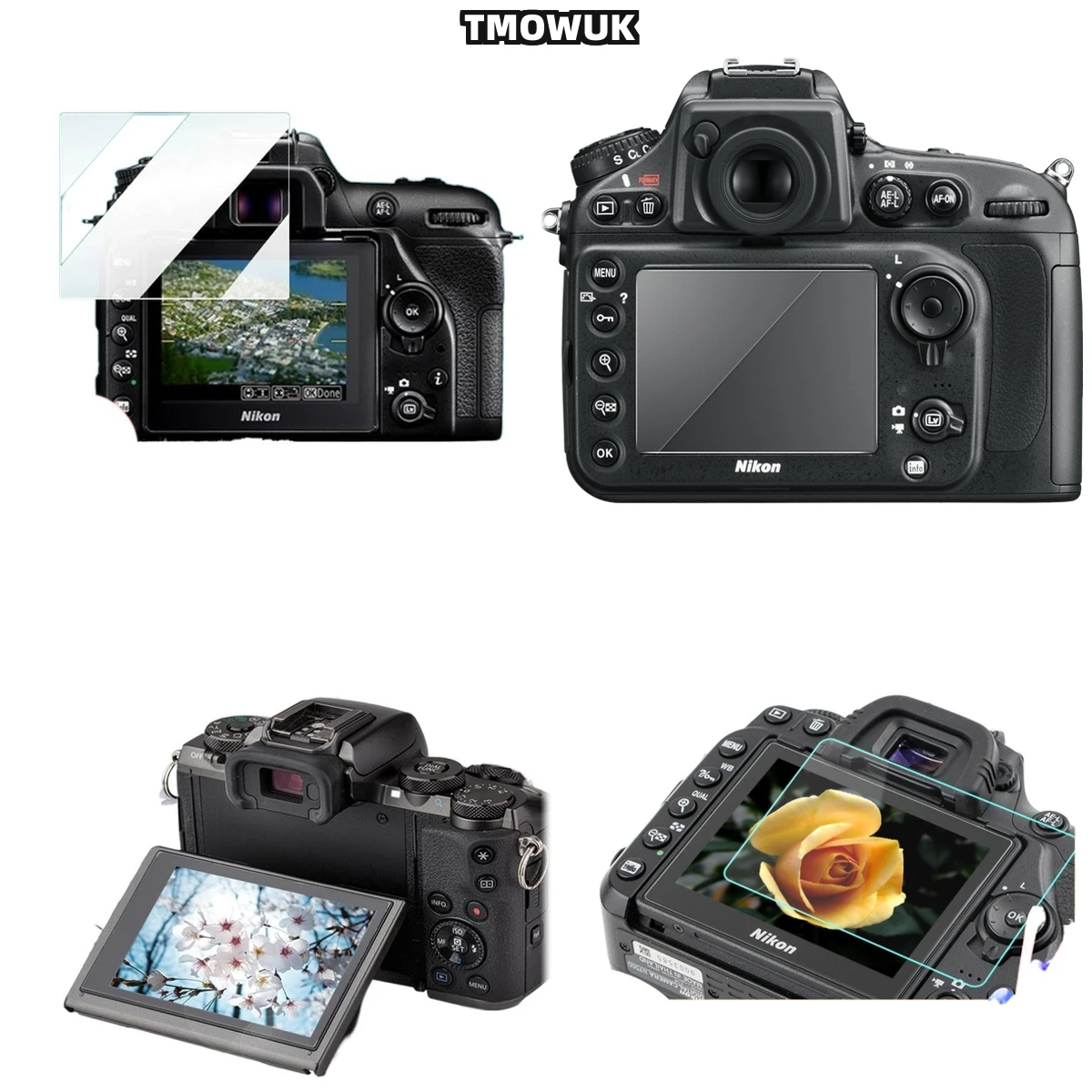 

For Nikon D7500 LCD Screen Protector Tempered Glass 9H Hardness Anti-Scratch HD Clear Film