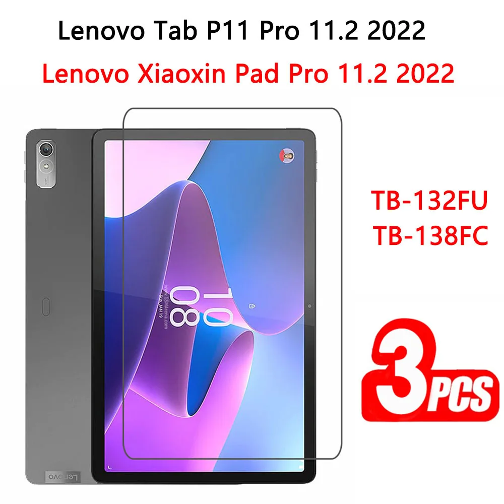 

Tempered Glass For Lenovo Xiaoxin Pad Pro 2022 11.2 TB-132FU TB-138FC Tablet Screen Protector For Lenovo Tab P11 Pro 2022 11.2