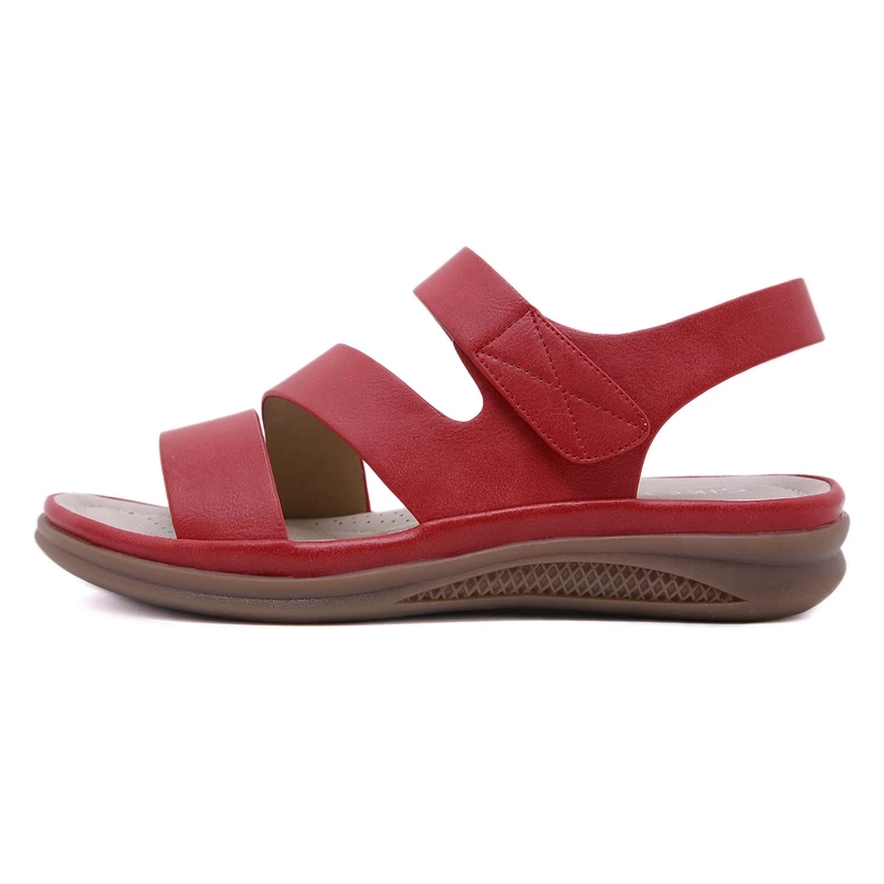 Sandalias planas con cuña para mujer, zapatos ligeros de suela suave, Punta abierta, talla grande, informales, bohemios, Verano