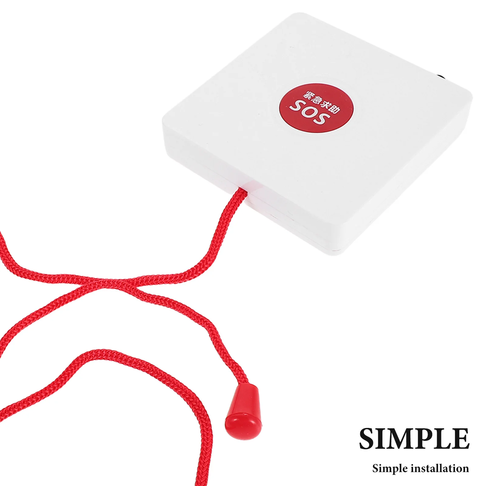 Botón de llamada de emergencia inalámbrico con cable para personas mayores, sistema de alarma montado en la pared para el baño, prevención de caídas