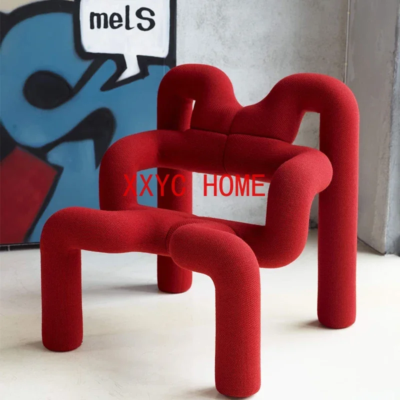 Nordic Simple Creative Design Special-Shaped Pipe Strip Soft Bag Spider Chair