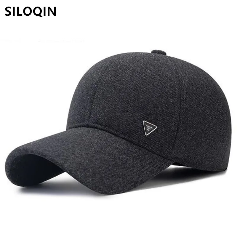 

Free Shipping New Winter Men's Cap Coldproof Earmuffs Hats Plush Thickened Warm Baseball Caps For Men Cycling Cap Golf Cap