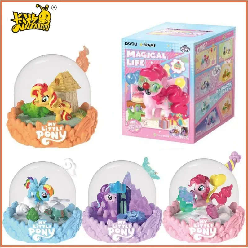 KAYOU véritable Xiaoma Baoli Mini scène premier jeu vie magique Yunbao Rare Biqi doux violet joie jouet boîte aveugle Yunbao assemblage