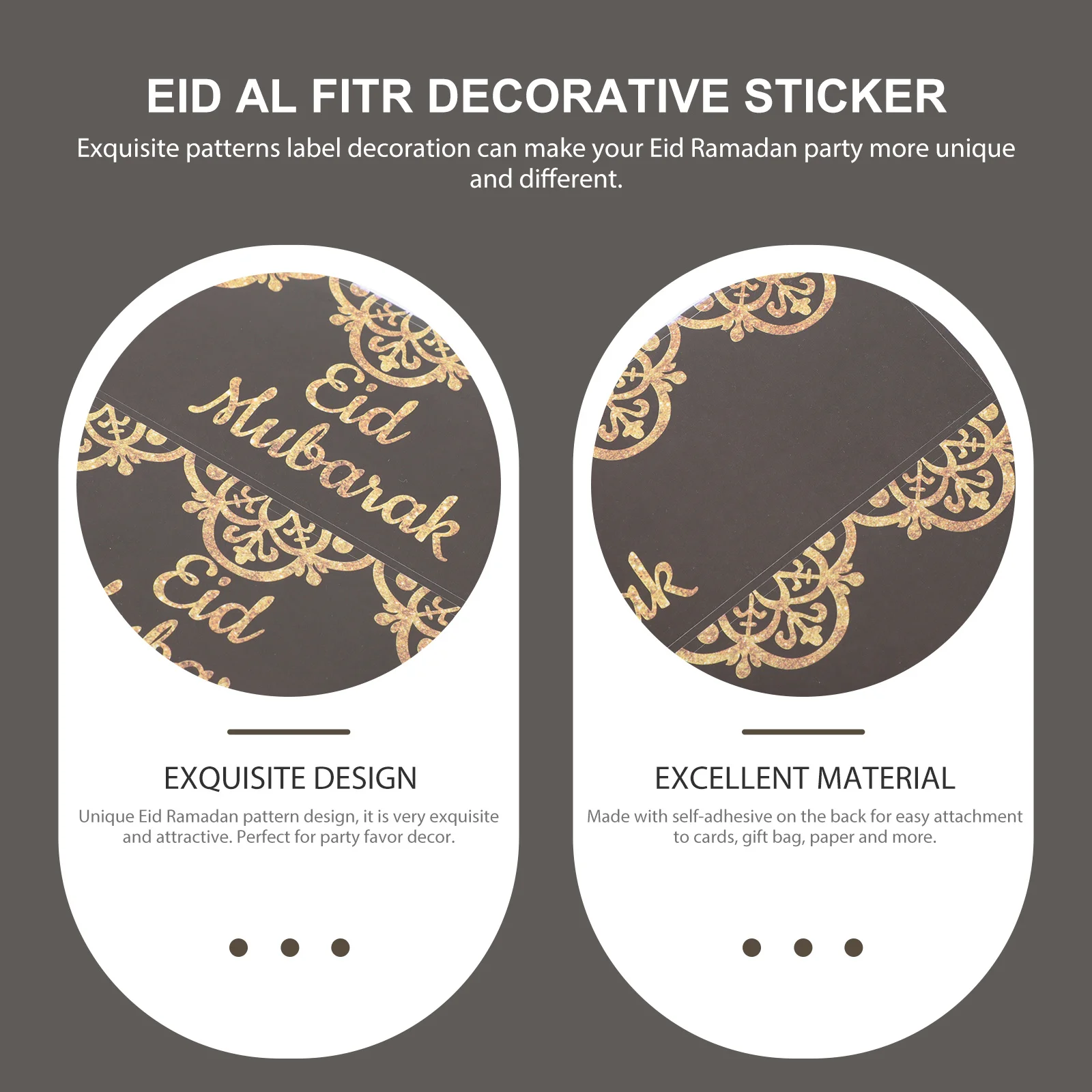 

15 Sheets Mineral Water Bottle Sticker Stickers for Bottles DIY Sealing Eid Mubarak Decals Self-adhesive