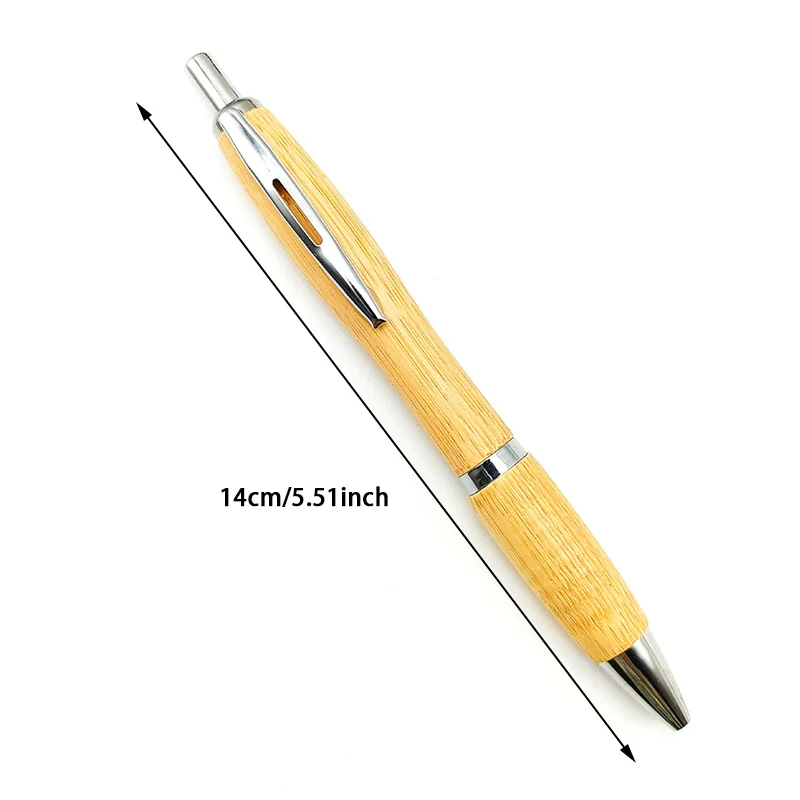 Creative Gourd Shape Bamboo Wood Pen 1.0mm Tip Student Writing Business Signature Office Stationery School Supplies