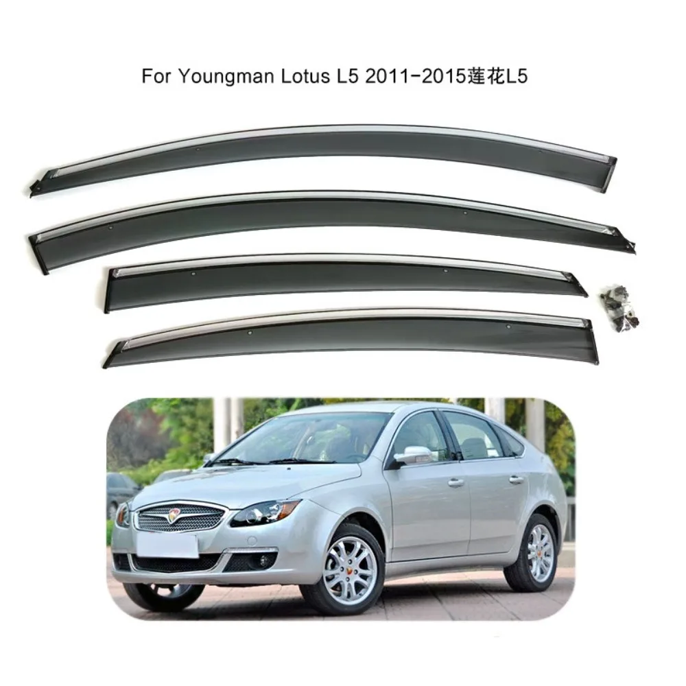 For Lotus L5 2010-2015 Window Visor Rain Exterior Part Body Kit Accessories