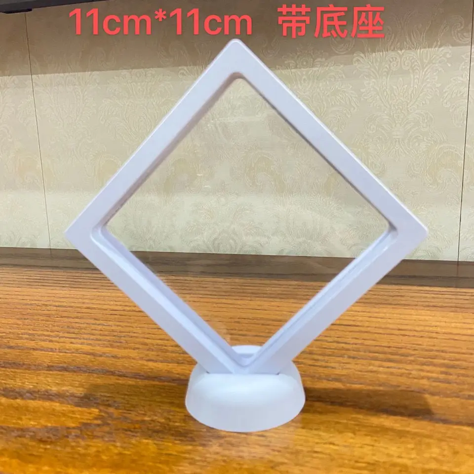 Plastic Transparent Film Display Rack Storage Rack Packaging Box For Jewelry Zippo Lighter 11*11cm Stand Holder Display