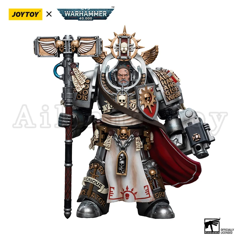 JOYTOY-figura de acción de caballeros grises, modelo militar de colección de Anime, gran maestro Voldus, 40K, 1/18