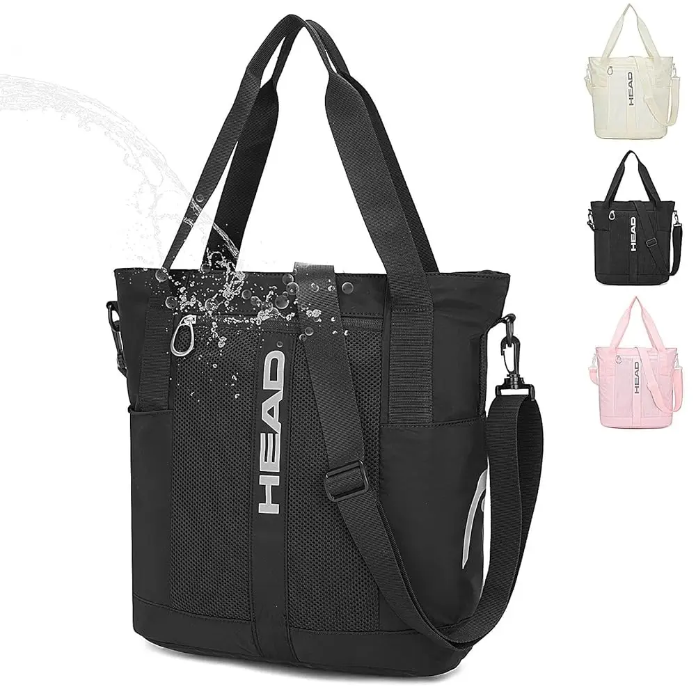 

Crossbody Gym Tote for Women, Waterproof Small Gym Shoulder Bags with Detachable Strap for Shopping/College/Travel
