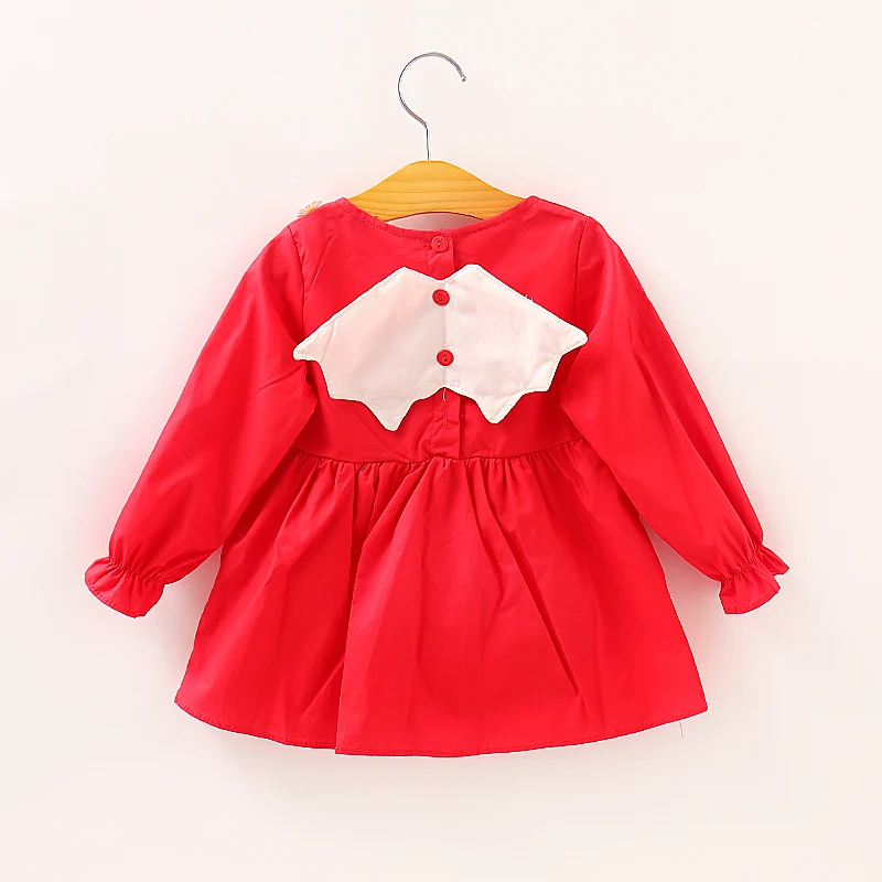 Spring And Autumn New Baby Girl Long Sleeve Dress, Casual Style Children\'S Clothing For 9 Months To 3 Years Old