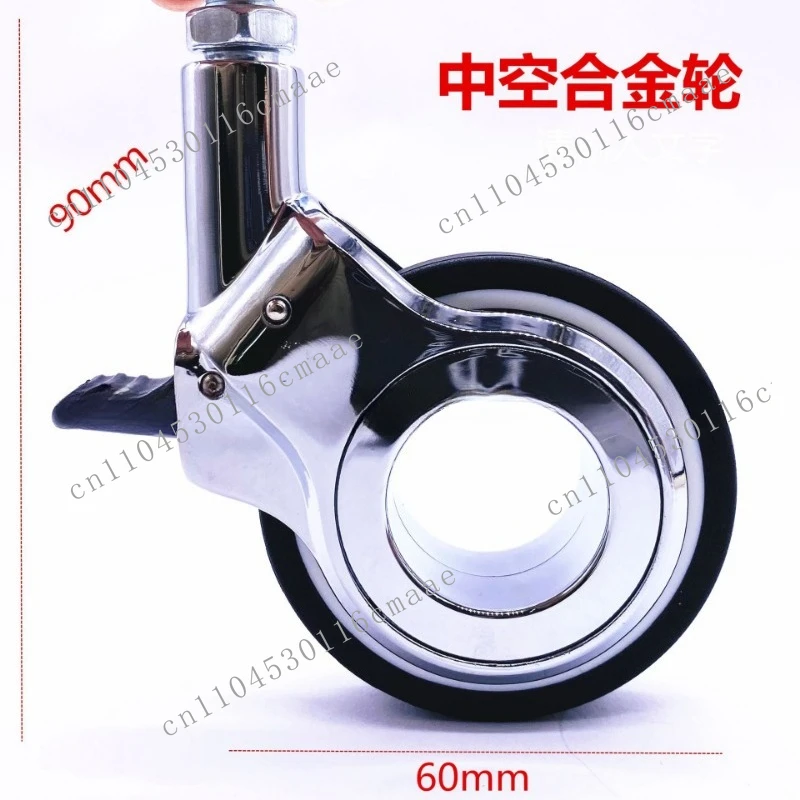 2.5 inch silent universal wheel with brake coffee table crib flat caster furniture bedside cabinet roller cart wheel