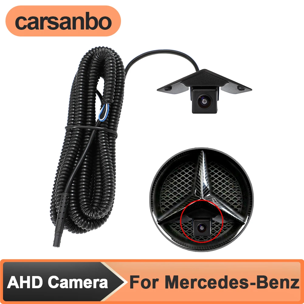 

Carsanbo AHD Vehicle Front Logo Camera for Mercedes Benz Vito Viano A B C E GL SLK GLK Class Car Front View Camera Night Vision