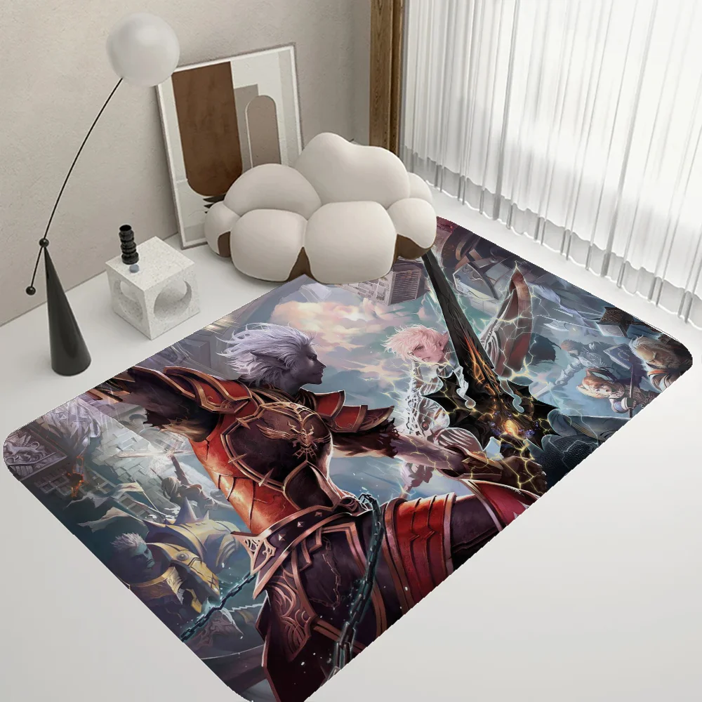 Lineage 2 Floor Mat INS Style Soft Bedroom Floor House Laundry Room Mat Anti-skid Bedside Area Rugs