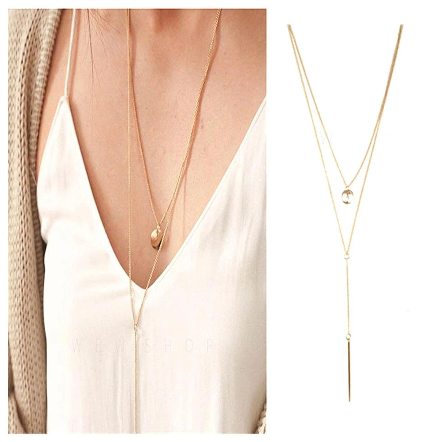 h this exquisite and glamorous gold pendant necklace. Elevate your style with this sleek, modern, and luxurious accessory that i