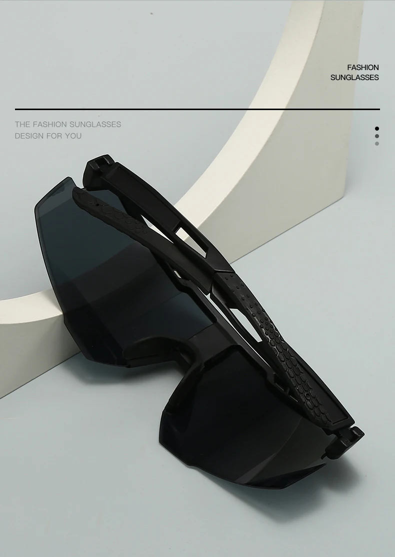 Neue Outdoor-Mode, winddichte Reitbrille mit großem Rahmen, integrierter UV-Schutz, Sport-Sonnenbrille 3254 – Detail 3
