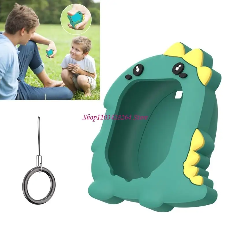 Silicone Protector for Electronic Pet Device Cleaning Cartoon Design