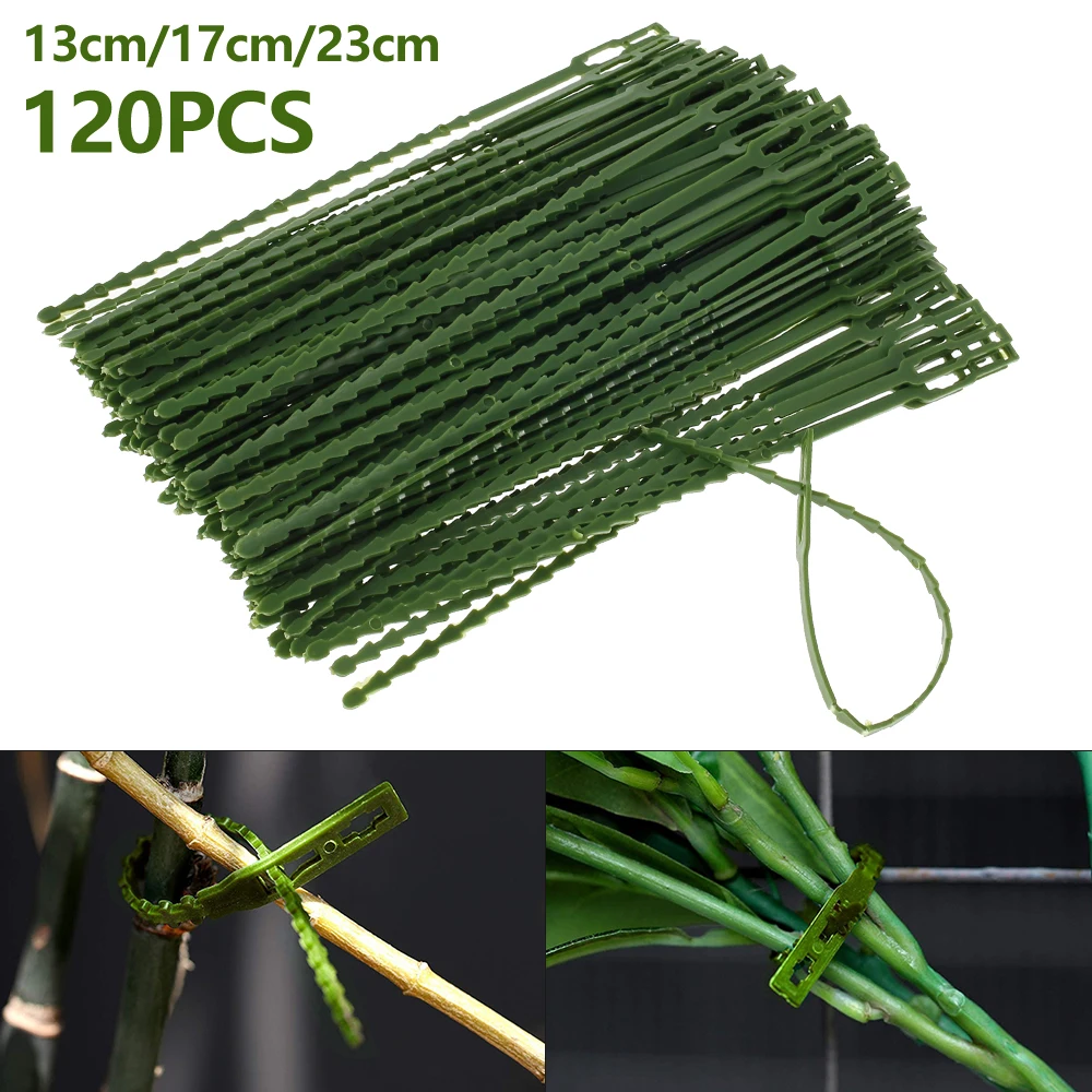 Reusable Adjustable Plastic Plant Cable Ties Tree Climbing Support Strap Flexible Garden Accessories