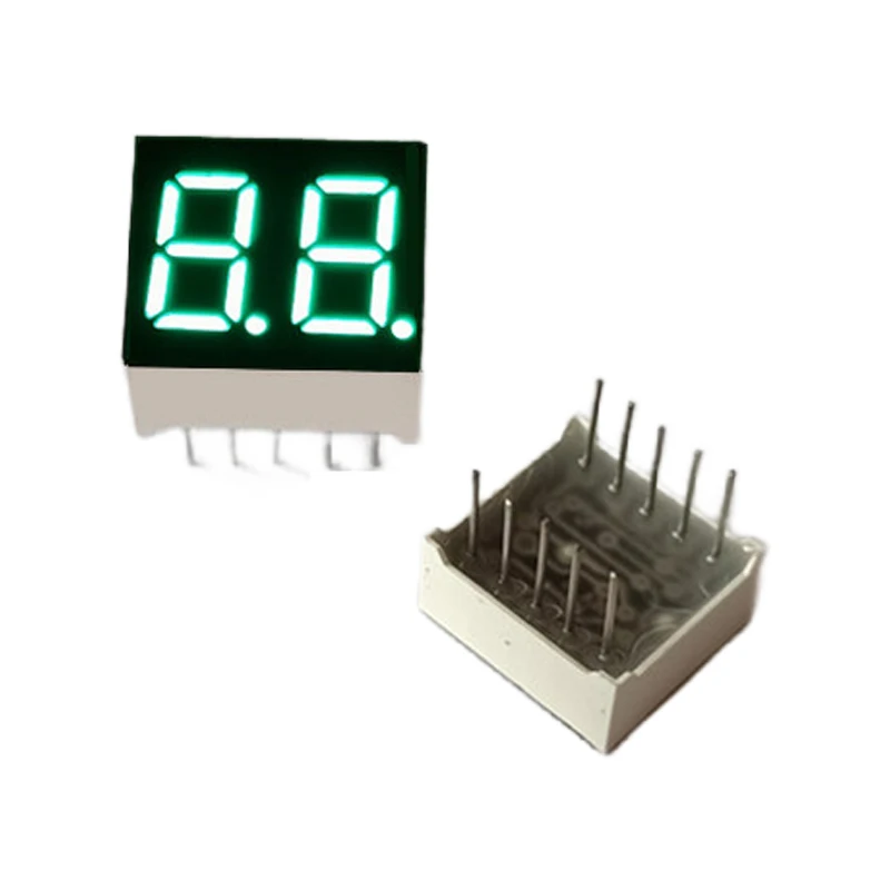 0.36 Inch Yellow/Blue/Green/Red/White LED Display 2 Bit Cathode/Anode 15*14*7mm Digital Bar Chart for Current and Voltage Meters