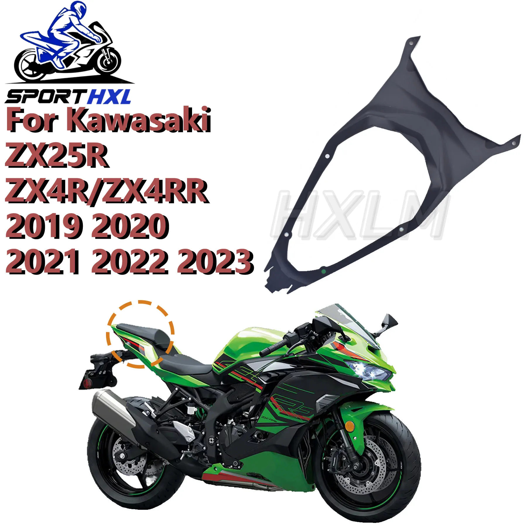 

Complete ABS Rear Cover Tail Fairing Set Including Rear Cowl and Rear Seat Cover for Motorcycles for Kawasaki ZX25R 4R 2019-2023