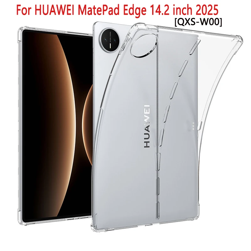 For Huawei MatePad Edge 14.2 inch 2025 Tablet Case Thickened Soft Silicone Airbag Transparent Cover Funda QXS-W00 14.2