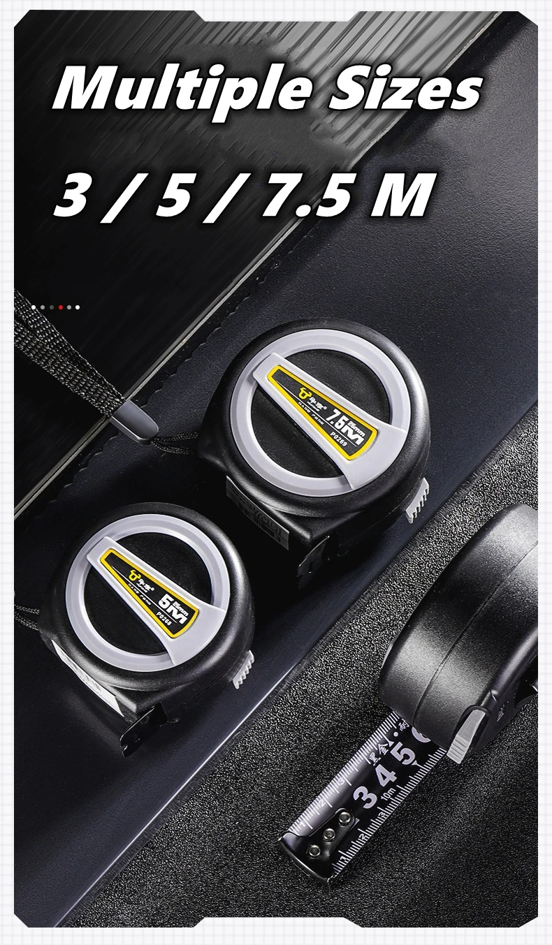 Portable Steel Tape Measure 3/5/7.5M High Precision Ranging Measuring Tool Drop Resistant Wear Resistant Thickened Measure Ruler