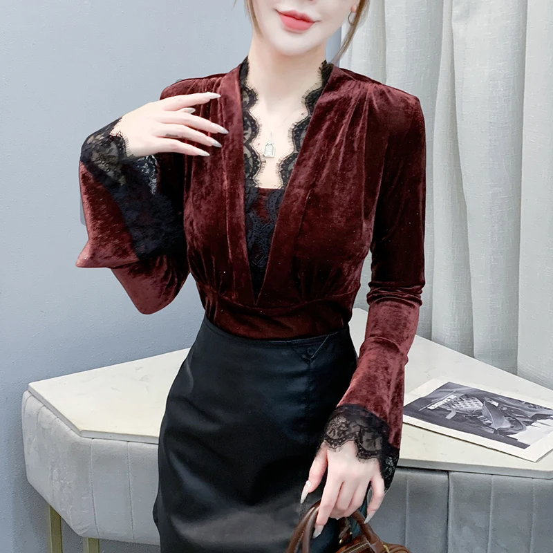 

Новый,Европейский,Одежда,Футболка,Мода,Сексуальный,В-образный вырез,Абристый,Блестящий,Алмаз,Пэчворк,Кружево,Женский,Топы,Длинный рукав,Сверление,Тироты,1007