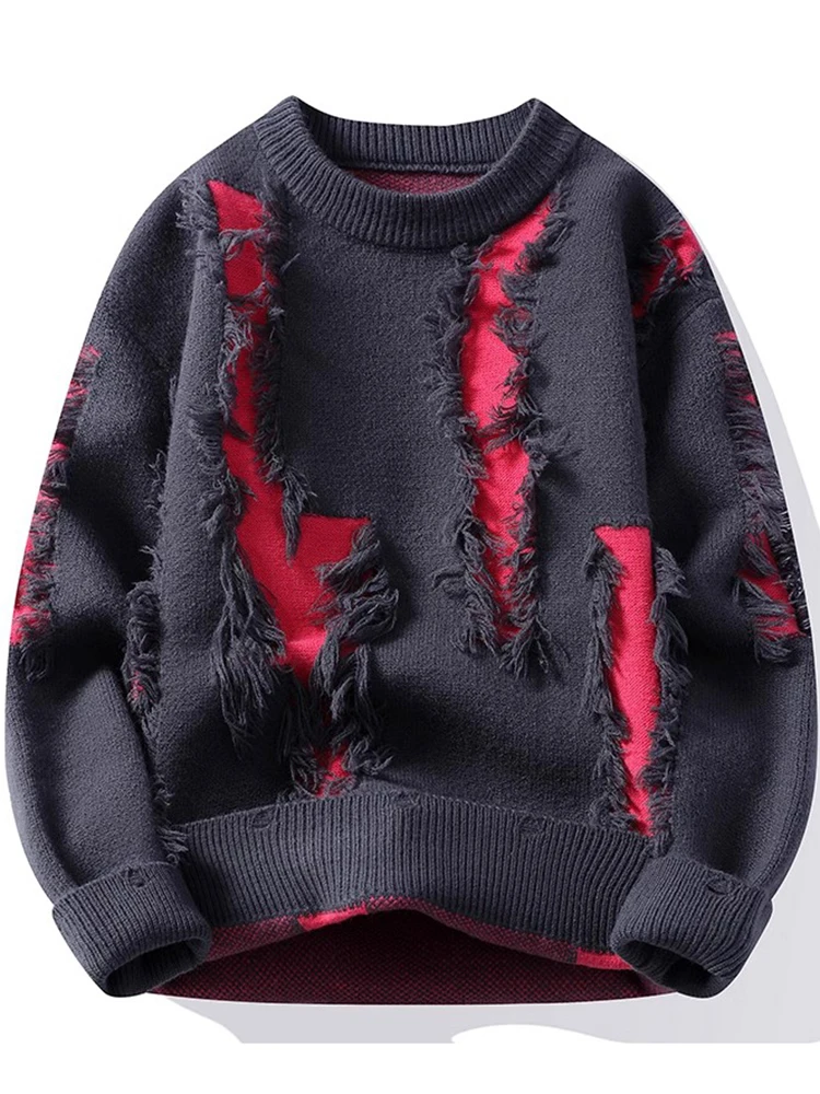 

Men's Knitted Sweater round Ne Loose Fit Thiened Warm Faion Casual Winter Long Sve T-irt Comfortable Soft Sle